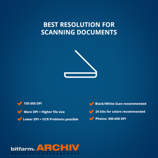 best resolution for scanning documents