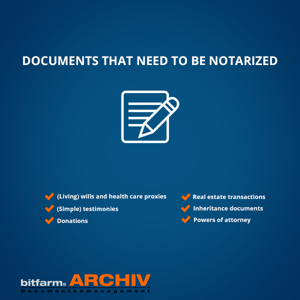 documents that need to be notarized