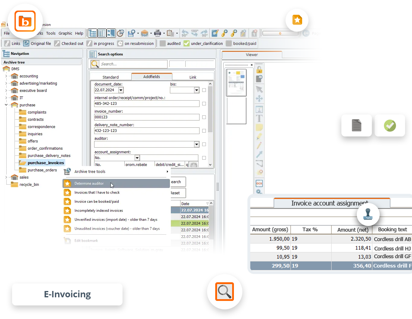 Document Management System Interface
