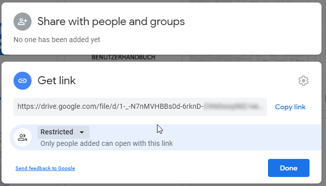 how to make google drive private